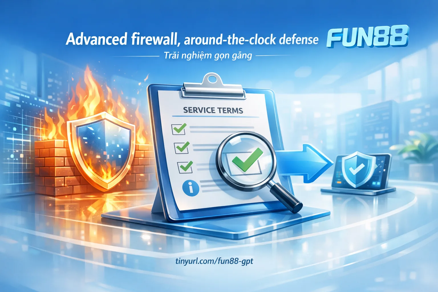 Firewall pencegahan DDoS Fun88 memantau keamanan 24/7