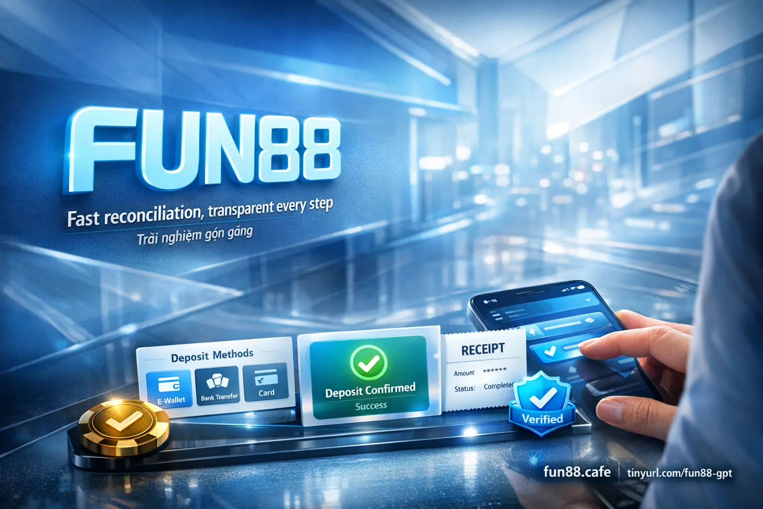 Metode deposit Fun88 2026 QR Pay dompet digital USDT crypto