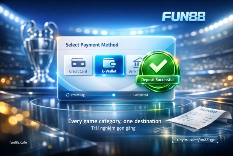ผลิตภัณฑ์ Fun88 กีฬา casino esports สล็อต ลอตเตอรี่ เกมไพ่
